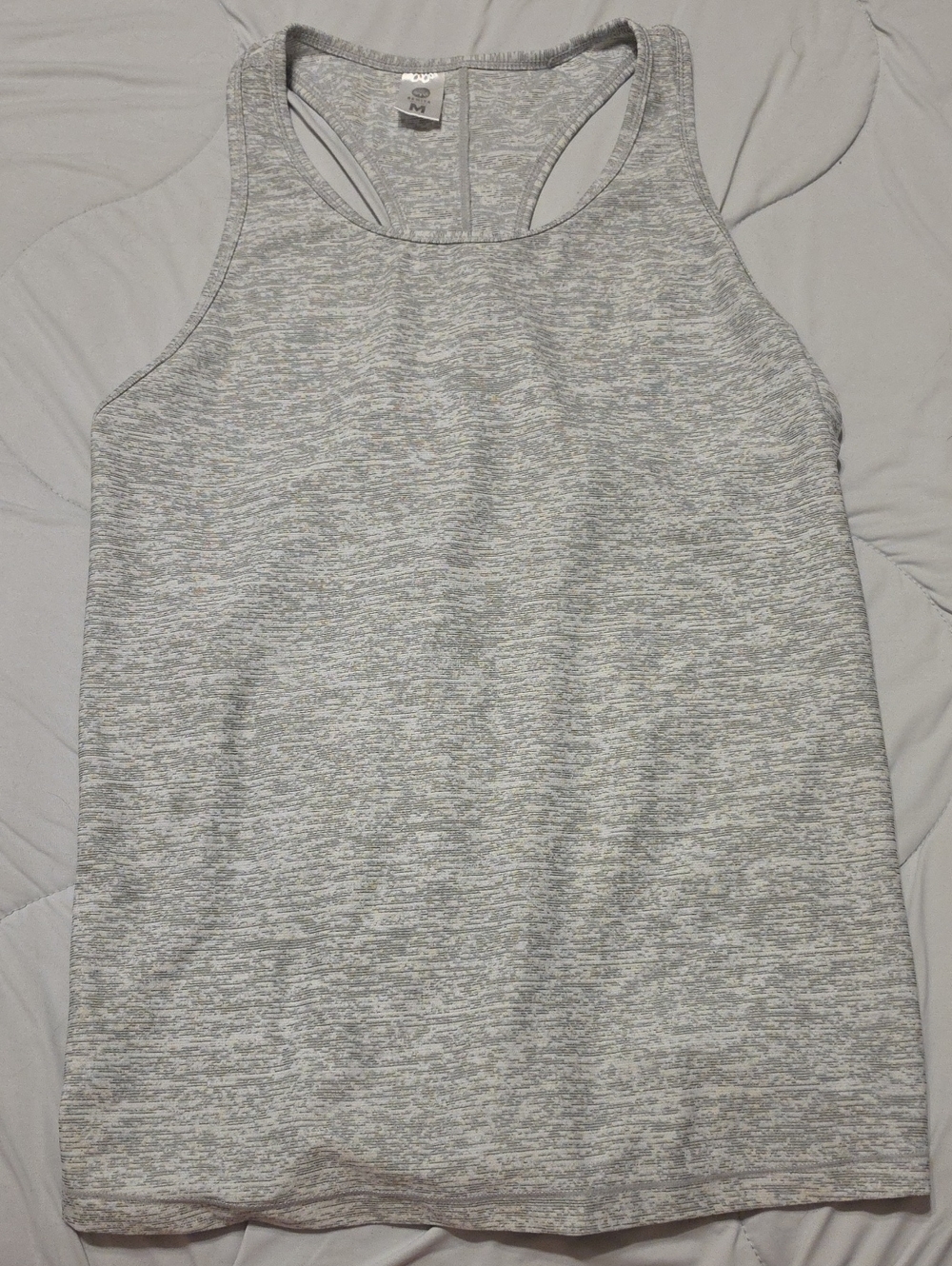 Senita Athletics Women's Light Gray Heather Racerback Tank Top